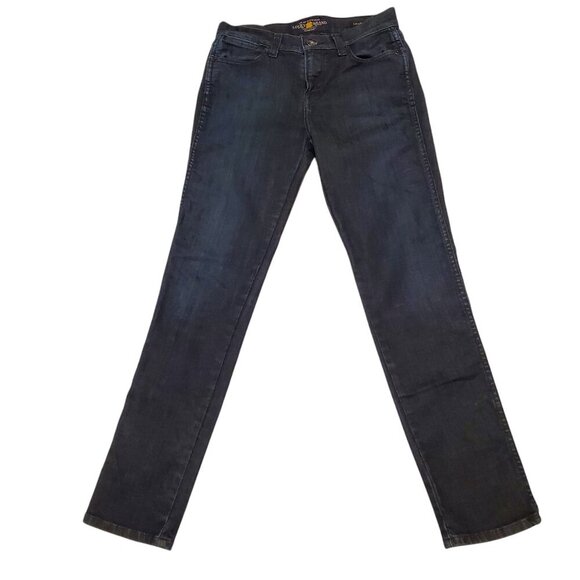 LUCKY BRAND SZ 0/25 Charlotte Rail Skinny Cropped Mid-rise Blue Jeans - Picture 2 of 13